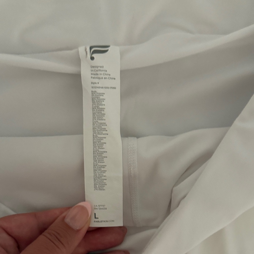 Fabletics White Performance Skort - Picture 2 of 5